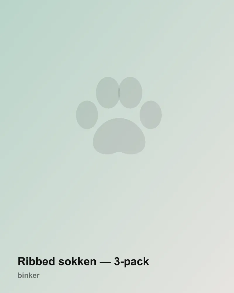 Ribbed sokken — 3-pack