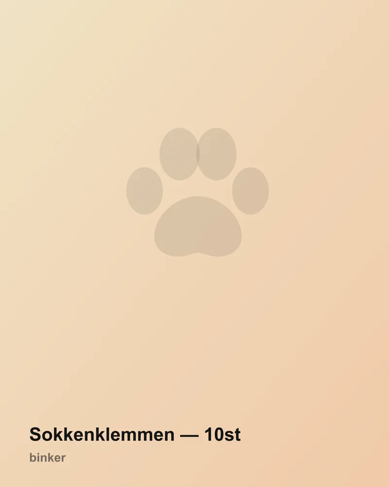 Sokkenklemmen — 10st