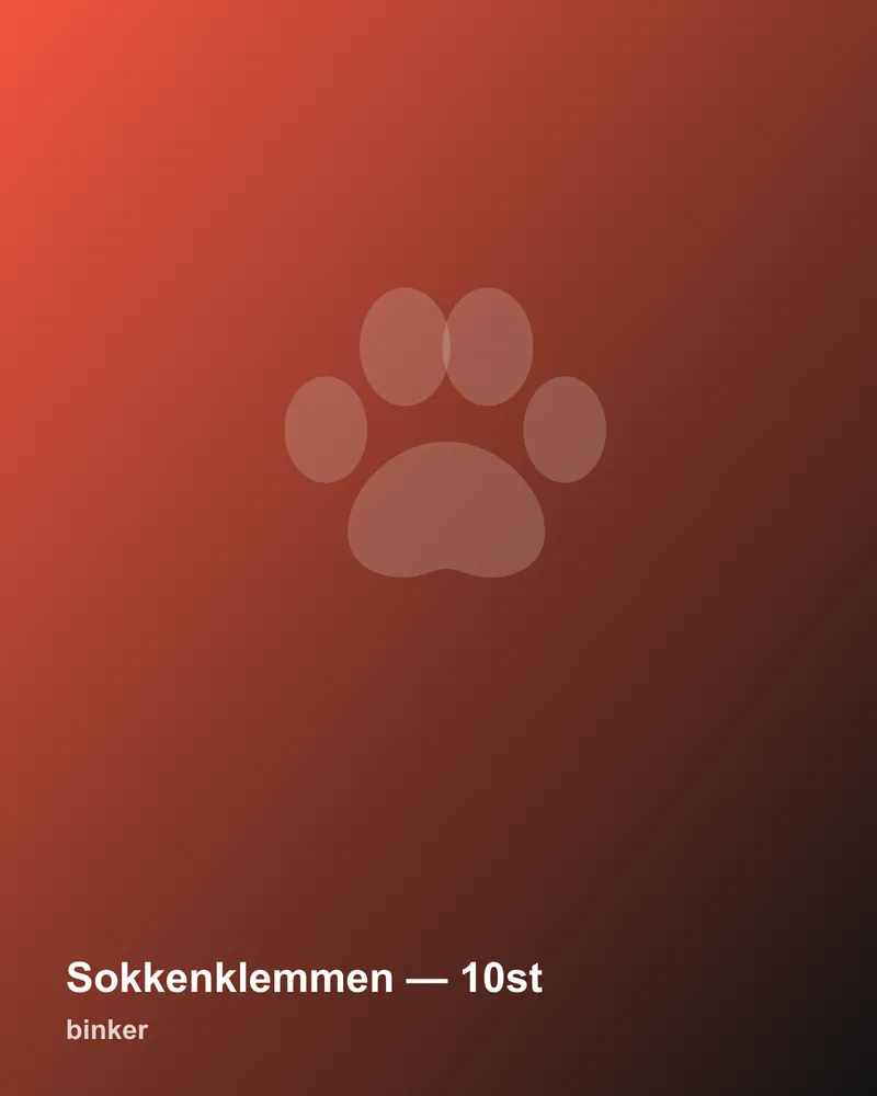 Sokkenklemmen — 10st