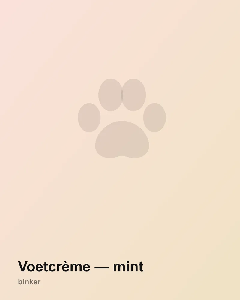 Voetcrème — mint