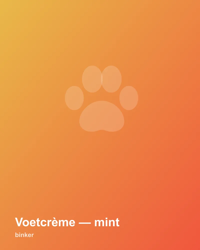 Voetcrème — mint