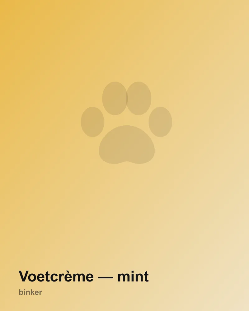 Voetcrème — mint